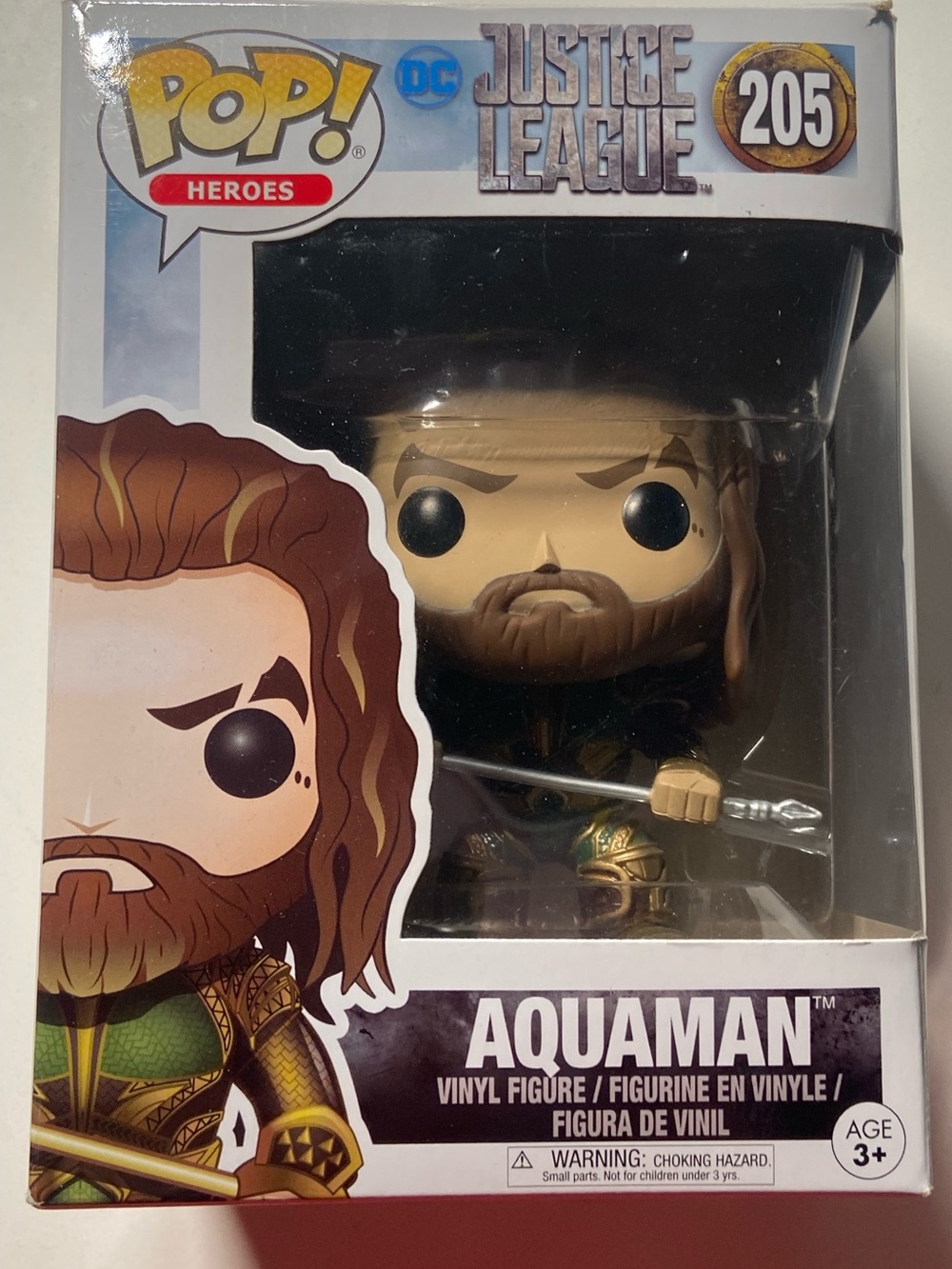 Justice League Aquaman Funko Pop #205 Figurine Marvel DC Toy Collectible